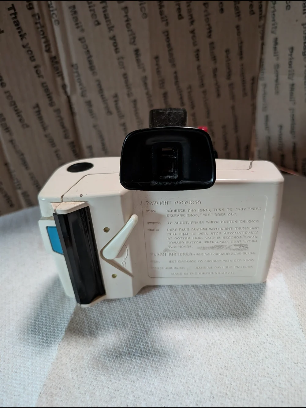 Polaroid Swinger Style Instant Camera - White and Black